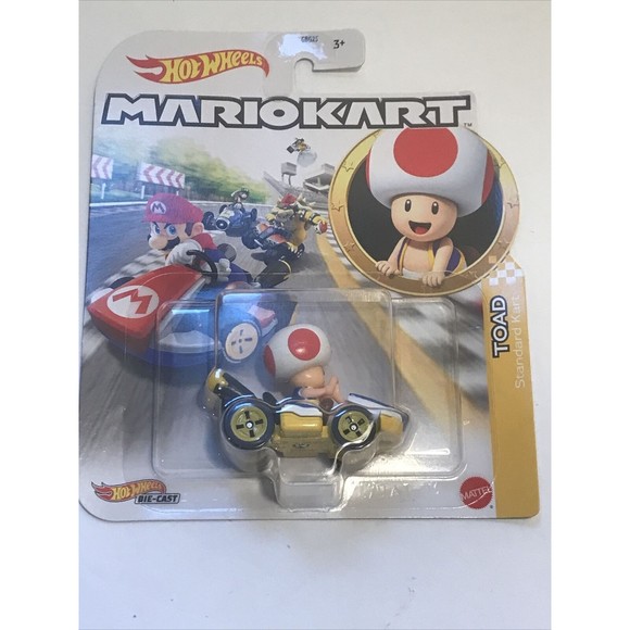 Hot Wheels Mario Kart Toad Standard Kart Die-Cast 1:64 Scale Nintendo - Picture 5 of 5